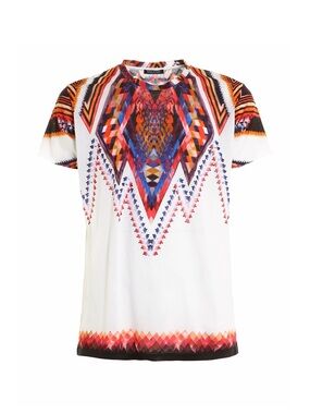 ★ Balmain Ethnic Printed Limited Release Oversized Tee - Multicolored ★